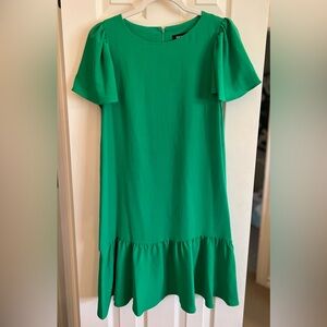 DKNY Green Flutter Sleeve Dress